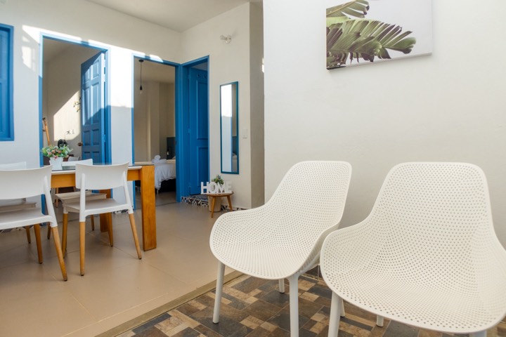 Sala y comedor del apartamento Azulado 14