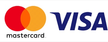 Formas de pago: Visa y MasterCard